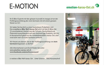 Mitaussteller bei der Auto Germann AG: Freitag, 27. April bis Sonntag, 29. April 2018
