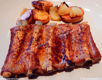 Grillrippchen mit Bratkartoffeln