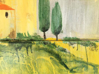 Detail-Ansicht von Tosca 6, Acryl auf Leinwand.