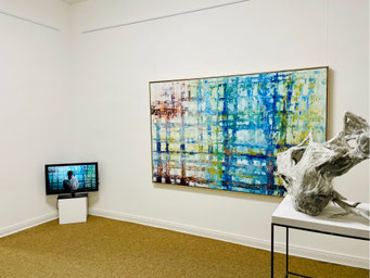 Großformatige Malerei von Martin Sieverding in der Ruhr Gallery Mülheim
