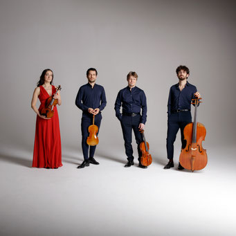 Das ALINDE Quartet spielt am 3.11.2024 auf Einladung der Catoire Musikinitiative in der Elbphilaharmonie Hamburg