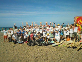 Menschen, Strand, beach, Lanzarote, Playa, Famara, COUP