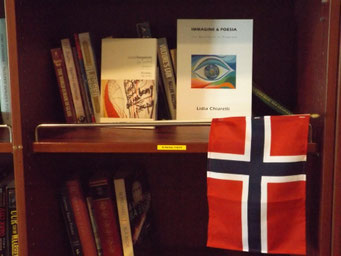 Library on board Richard With ship (Hurtigruten)