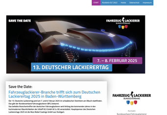 Webseite Deutscher Lackierertag