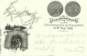 S. Beretta Samedan, gestempelt 28. Juni 1903