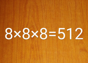8×8×8=512