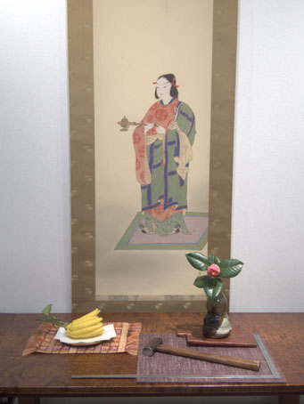 嵌装小箪笥「青蓮」-木工藝 須田賢司 Japanese Fine Woodwork SUDA Kenji
