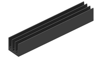 SK-437 アルミ押出小型ヒートシンク（W16mm x H16mm）Fischer Elektronik
