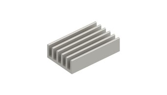SK-582 アルミ押出小型ヒートシンク（W23mm x H10mm）Fischer Elektronik
