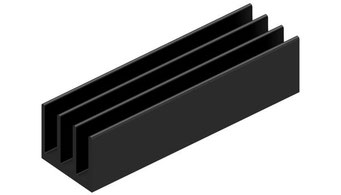 29 x 25 mm | SK452 | 押出成形ヒートシンク