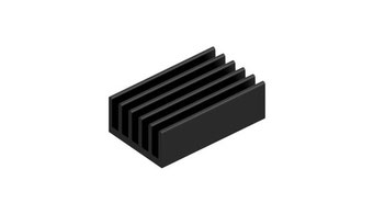 SK-559 アルミ押出小型ヒートシンク W23mm x H12.3mm Fischer Elektronik