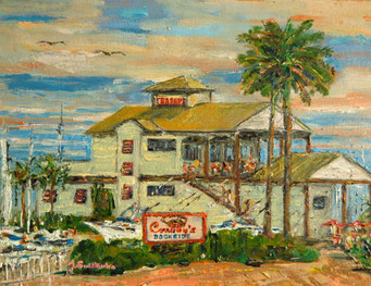 Crabby's at Ft.Pierce, Oil, 9x12, $300