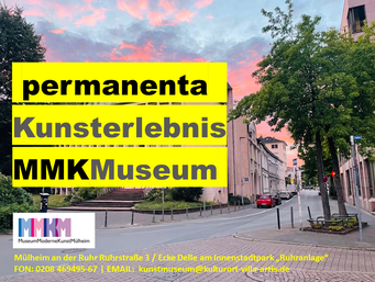 Banner der "PERMANENTA" in der VILLA ARTIS - MMKM Museum Moderne Kunst Mülheim #RuhrGallery