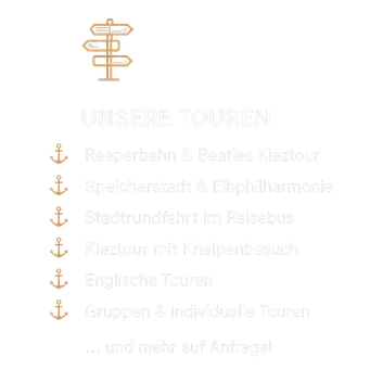 Die Kiez-Kapitän Hamburg Touren mit besten Bewertungen für die Reeperbahn und Beatles Kieztour und die Stadtführung Hamburg.