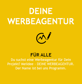 Deine individuelle Werbeagentur bekommst Du mit Meiidee - Für Alle die Werbung brauchen