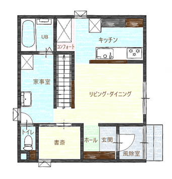 間取り図　1階