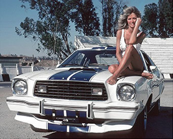The Mustang Cobra II of Farah Fawcett for her Charlie's Angel Character
