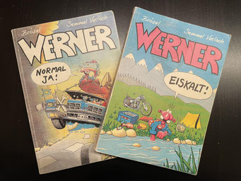Zwei der Werner-Comics.