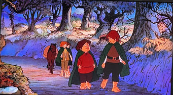 Die Hobbits brechen auf.