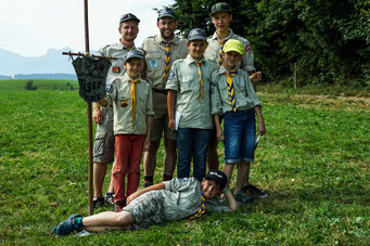Kundschafterteam der Jungs - regionales Sommercamp 2015
