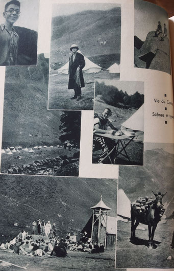 Collages de photos du camp Bernard Rollot