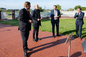 PSts Enak Ferlemann, FV Ralph Brinkhaus, Oliver Grundmann MdB, Kai Seefried MdL - - Foto: M. Wittig