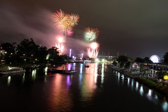 Melbourne, Feuerwerk, Australien, Moomba Festival