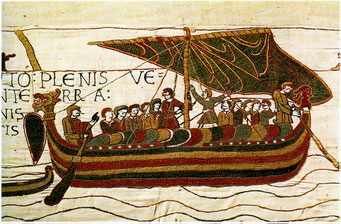 Wandteppich von Bayeux, normannisches Schiff