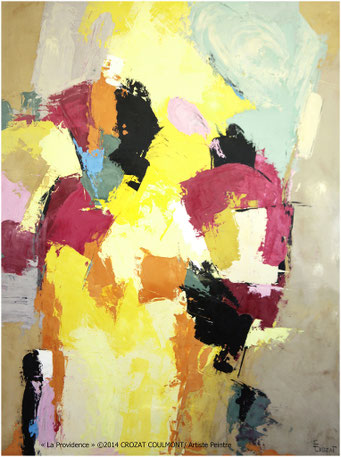 Tableau d'Art Abstrait, Peinture Abstraite - Crozat Coulmont