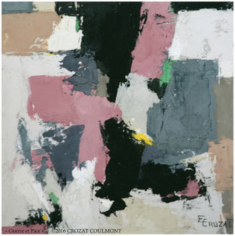 Tableau d'art abstrait, tableau abstrait, Peinture Abstraite, crozat, coulmont, stuc