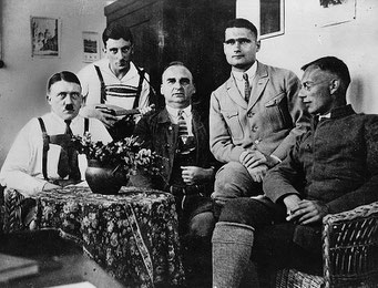 Hitler, Maurice, Kriebel, Heß in Landsberg 1924