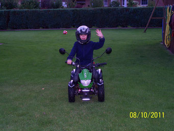 Nico mit seinem Quad