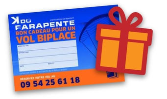 bon cadeau parapente