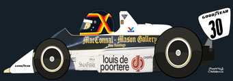 Thierry Boutsen by Muneta & Cerracín - con su Arrows A6 - Ford Cosworth DFV V8