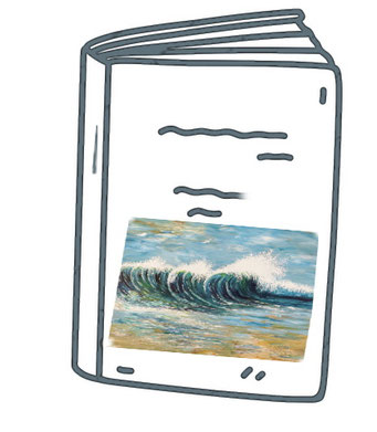 Seascape Breaking Waves Xl 6 ist für das Cover einer Novelle geplant
