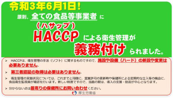 HACCP義務化（2021.6.1～）