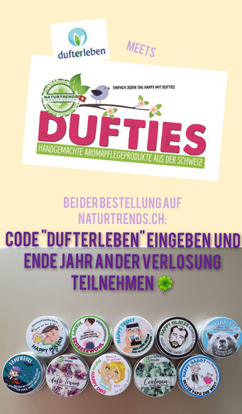 naturtrends.ch "code dufterleben" Dufties