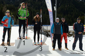 v. l. Anna Gandler AUT, Amy Baserga SUI, Seraina König SUI, Ivan Lechthaler, Markus Gandler und Matthias Scherer