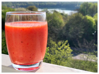 Papaya Erdbeer Smoothie