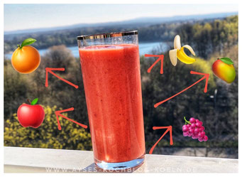 Fünf Sorten-Smoothie