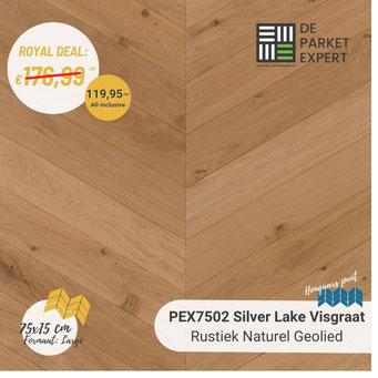 PEX7502H Silver Lake Rustiek Naturel Geolied Hongaars Punt