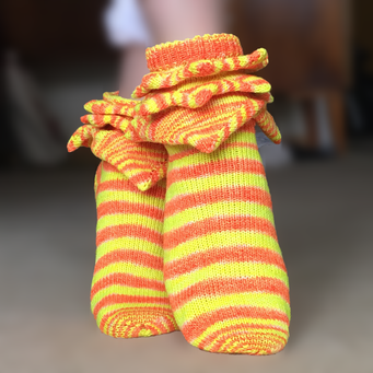spiked socks, Zackensocken