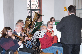 Posaunenchor in der Kirche