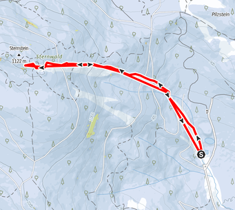 Skitour Sternstein, Bad Leonfelden, Sternstein Warte, Flutlicht