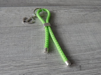 Schlüsselanhänger Segelseil 5mm grün mit Anker