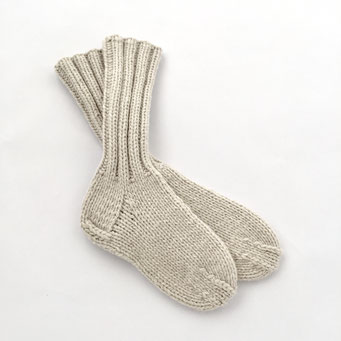 hand knitted Socks - 70 % Extra Fine Lamb´s Wool / 30 % Cashmere