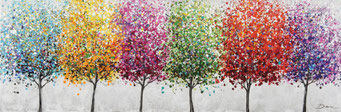 "Bunte Bäume" 150 x 50 cm, 229,-€