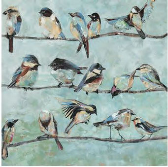 "Meisenfamilie" 60x60 cm, 99,-€