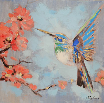 "Kolibri Susi", 50x50 cm, 99,-€
