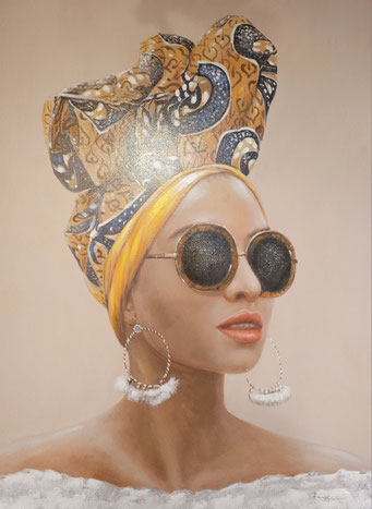 "Afrikan Beauty", 90x120 cm, 289,-€